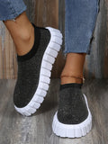 2022 Spring New Women Platform Shoes Rhinestone Thick Bottom Sneakers Women Vulcanized Shoes Fashion Sneakers Large