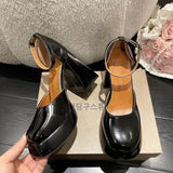 High-Heeled Shoes Women's 2024 New Style Ultra-High Heels Waterproof Table Thick Heels With Mary Jane Single