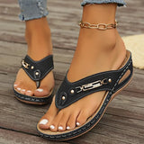 Thick-Bottomed Cool Slippers Women's 2025 Summer New Beach Waterproof Table Clip Women's Shoes