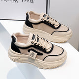 Breakj Shoes Female 2025 Summer New Ins Wind Korean Version Student Shoes Thick Platform Heighten Casual Sports Shoes Female XW