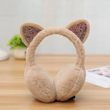 Winter Cat Ear Earmuffs Fur Warm Women Ear Protect Cute Faux Soft Fluffy Ladies