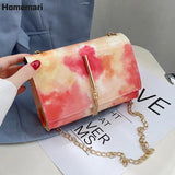 Jelly Chain Bags Pu Leather Crossbody Bags For Women 2021 Small Flap Shoulder Simple Bag Female Travel Handbags