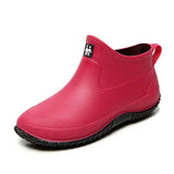 Boots Women's Rubber Anti-skid Colorful Unisex Ankle Boots Lightweight Slip On Boots Shoes 2020 Water-proof Drop