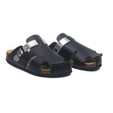 2023 New Summer Buckle Cork Slipper Casual Women Mixed Color Beach Outside Non-slip Closed Toe Cut-outs Slides