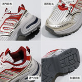 Breakj Korean Version Hollow Out Dad Shoes Spring 2025 New Breathable Student Sneakers Increased Casual