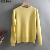 color O-Neck basic sweater thick Women Sweater Pullover Casua Long Sleeve Sweater for women Female pullover