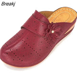 Women Slippers Summer Platform Hollow Outdoor Cool Garden Beach Shoes Woman Slip On Flip Flops Cozy Mules Zapatos
