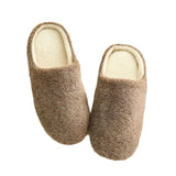 Soft Plush Cotton Slippers Unisex Non-slip Couples Slippers Furry Indoor Home Slippers Women Bedroom Shoes Flip Flops