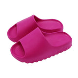 Summer Hot Sale Unisex Thick Bottom Slides Women Men Outdoor Beach Slippers Sandals Rosy Red Slides Flip Flops Women's