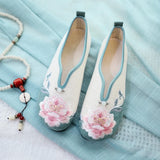 Breakj Shoes Embroidered Cloth Shoes Single Shoes Women's Shoes 2023 Spring / Summer New Retro