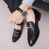 Pointed Toe business Dress Shoes Men Loafers Leather Oxford Shoes for Men Formal Mariage slip on Wedding party Shoes