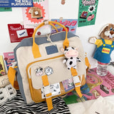 2021 backpack female NEW Multifunctional women college student School backpack Fashion nylon kawaii shoulder bags Women's