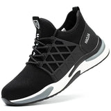 Lightweight Safety Shoes Mesh Breathable Anti-piercing Work Shoes Sports Shoes Steel Toe Shoes Indestructible Safety