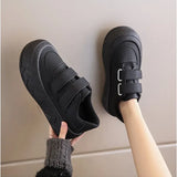 Red Book Recommends Ugly Cute Bread, Small White Shoes, New Korean Version Of Muffin Shoes, Velcro Shoes, Sports And Leisure
