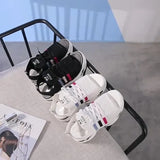 Buckle New Fish Mouth Small White Shoes Sports Soft Soles Sponge Bottom Beach Platform Shoes Women's Shoes s