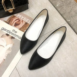 Seasons New Pointed Flat-Bottomed Lazy Shoes Solid Color Leisure Comfortable Soft-Soled