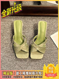 Breakj Chinese Slope And Cool Slippers Women 2025 Summer New Fairy Style Design Sense Hedley