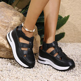 Breakj New Women's Thick Soles High Sandals Large-Size Hollow Round Head In High Sports