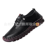 Breakj Single Shoes 2025 Autumn New Soft Back Hand Sewing Large-Size Casual Women's One-Legged Lazy