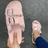 Women Summer 2022 New Flat Shoes Women Indoor Outdoor Slipper Casual Beach Shoes Summer Sandalias Mujer Flip