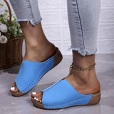 Breakj Spring And Summer New Cool Drag Women Wear Women's Shoes Comfortable Slope And Thick-Bottomed Slippers