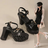 Breakj Sandals Women 2026 Spring And Summer New Thick-Soled Thick-Heeled Fashion
