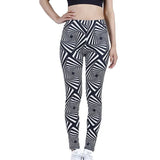 Push Up Leggins Mujer Stripe Printed Leggings Women Dot Mid Waist Polyester Fitness