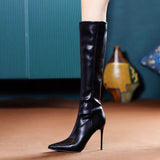Breakj Long Barrel Pure Sharp-Pointed Fashion Boots 2025 Net Red New Fine And Fairy Windy Long