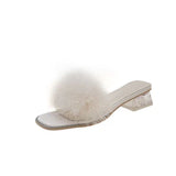 Hong Kong Style Slippers Women's Summer Hair Sandals 2023 Spring Style Royal Sister Temperament Thick