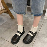 shoes Women Mary Janes Shoes Buckle Lolita Shoes Black Platform on Flat Retro Casual Shoes Girls zapatos mujer
