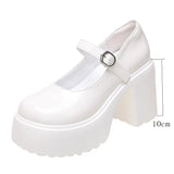 shoes Heels Lolita shoes platform heels Women Mary Jane Shoes Vintage Girls High Heel Japanese Style College Student