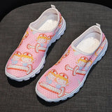 Shoes Women Print Breathable Sneakers Woman Slip-on Light Non-slip Flats Ladies Soft Bottom Casual Sports