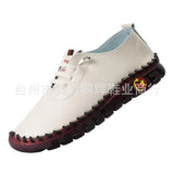 Breakj Single Shoes 2025 Autumn New Soft Back Hand Sewing Large-Size Casual Women's One-Legged Lazy