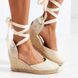 Sandals 2021 Wedge Hemps Heels Platform Summer Ladies Shoes Thick Bottom Fashion Casual Pumps Female Footwear Plus Size