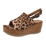 Breakj Size 2023 Summer New Cake With Buckle Sandals Female Hemp Rope Woven Wedge Platform