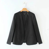 Sale Women Split Design Cloak Suit Coat Office Lady Black White Jacket Fashion Streetwear Casual Loose Outerwear Tops