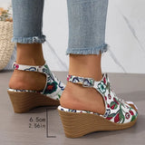 Breakj Size Wedge Sequined Sandals Female Summer 2024 New Lightweight Wedge Heighten