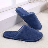 Soft Plush Cotton Slippers Unisex Non-slip Couples Slippers Furry Indoor Home Slippers Women Bedroom Shoes Flip Flops