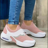 Breakj New Mesh Leisure Cushion Thick-Bottomed Sneakers Large Mesh Shoes Fly-Weaving