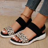 Breakj Summer Large Women's Shoes Casual Tight Belt After Tripping Polyurethane Flat Bottom Roman Sandals