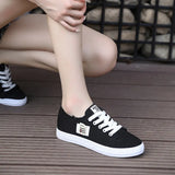 Canvas Shoes Women's Shoes Autumn 2023 New Round Head Shallow Mouth Student Single Shoes Korean Version Of Small White