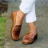 Shoes Woman Summer Ladies Loafers Non-slip Flats Lace-up Sneakers Women Oxford Shoes Retro Mocassin Homme Plus Size