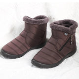 Short Boots Women Ankle Boots Cotton Fabric Femmes Bottes Plush Shoes Ladies Booties Waterproof Shoes Botas