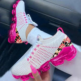Sneaker Sock Shoes Summer Breathable Platform Casual Fashion Sport shoes Lace Up 2021 Female Girl shoes plus