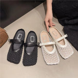Breakj Bottom French Bag Head Half Slippers Wear Women's Shoes In The Summer Of 2025 New Mesh Breathable Soft Base Cool