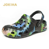 Summer Mens Clogs Sandals Camo Fashion Outdoor Beach Slippers Garden Shoes Male Plus Size Men's Flip