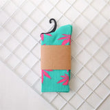 Socks For Women Men's Cotton Socks Hip Hop Leaf high Quality Harajuku Ladies White Green Spring Autumn casual long