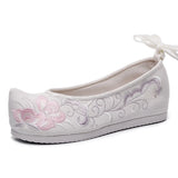 Breakj Shoes Hanfu Shoes Head Cloud Head Head Shoes Inside The Ancient Costume Flat Embroidered Cloth