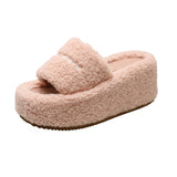 Breakj Women Wear 2023 Full-Length Teddy Slippers With Open-Toe