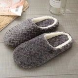Soft Plush Cotton Couples Slippers Unisex Anti-slip Indoor House Shoes Women's Flip flops Home Slippers Autumn Winter
